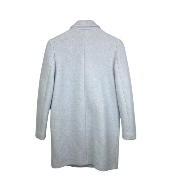 Zara Double Breast Coat Sky Blue XS - Picture 7 of 9